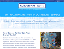 Tablet Screenshot of gordonpiattparts.com
